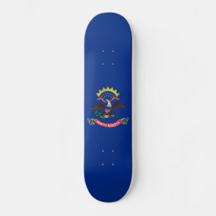 Norddakotas statsflagga mini skateboard bräda 18,5 cm