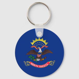 Norddakotas statsflagga nyckelring