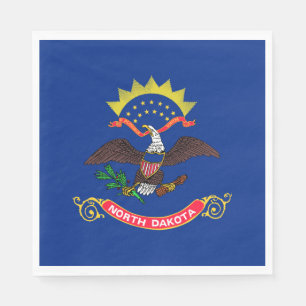 Norddakotas statsflagga pappersservett