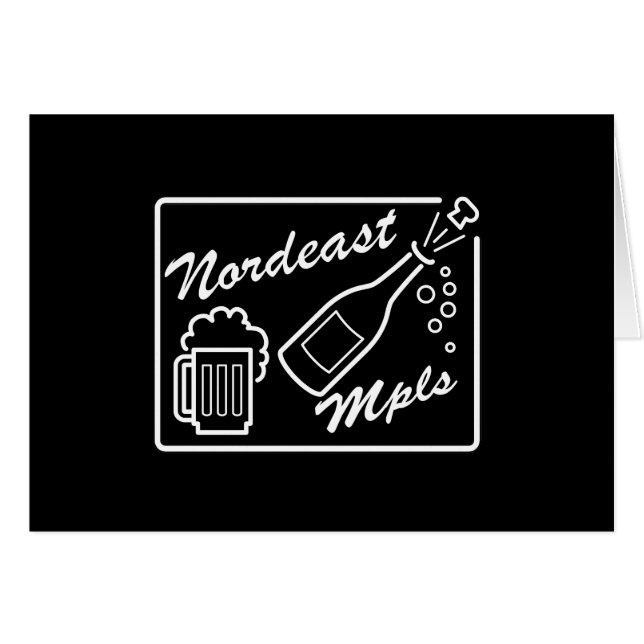 Nordeast Minneapolis Hälsningskort (Framsidan Horizontal)