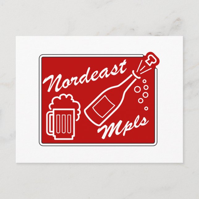 Nordeast Minneapolis Vykort (Framsida)