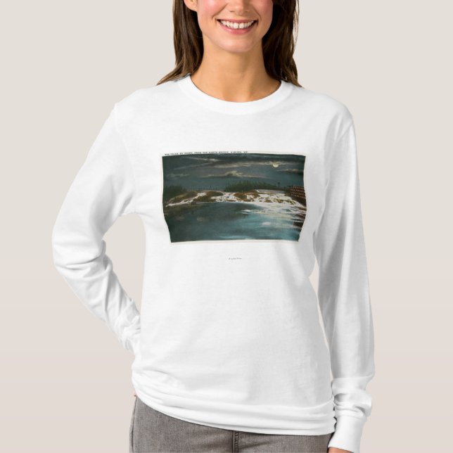 Norden överbryggar beskådar av nedgångarna på tee shirt (Framsida)