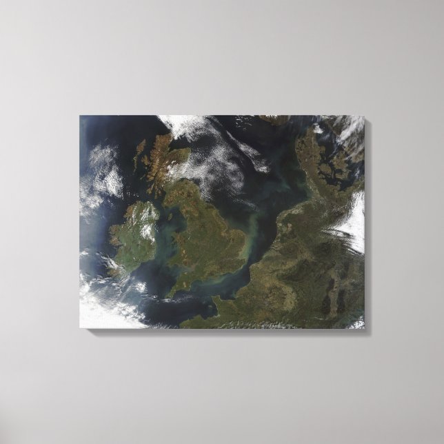 NordEuropas satellitsyn Canvastryck (Framsida)
