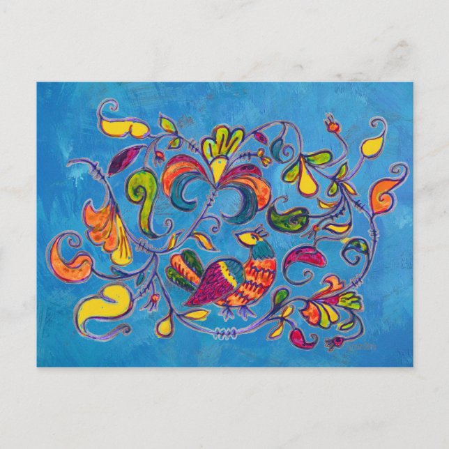 Nordfågel från Ryssland Vykort (Framsida)