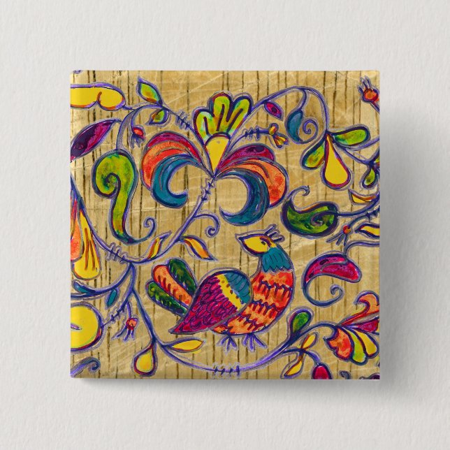 Nordfågeln från Ryssland Knapp (Framsida)