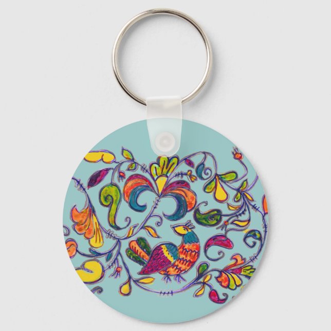 Nordfågeln från Ryssland Nyckelring (Framsida)