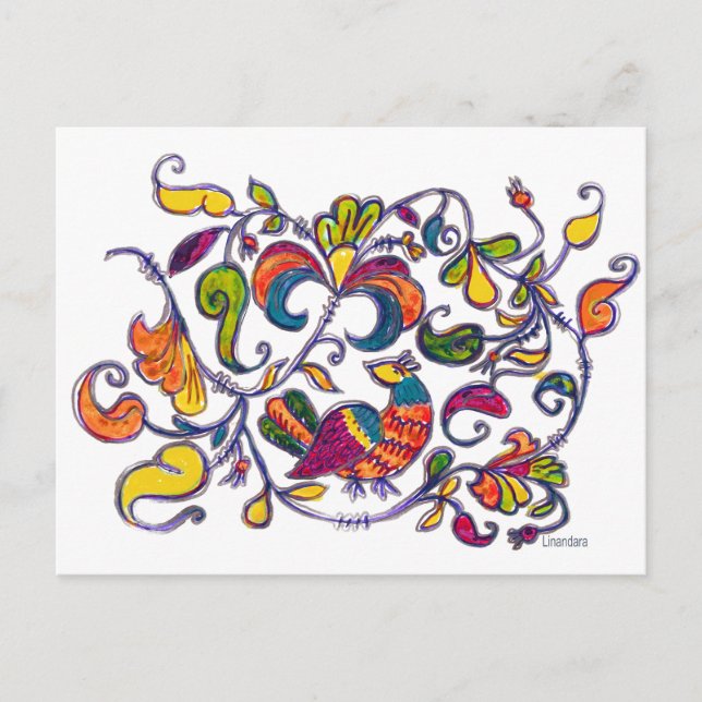 Nordfågeln från Ryssland Vykort (Framsida)