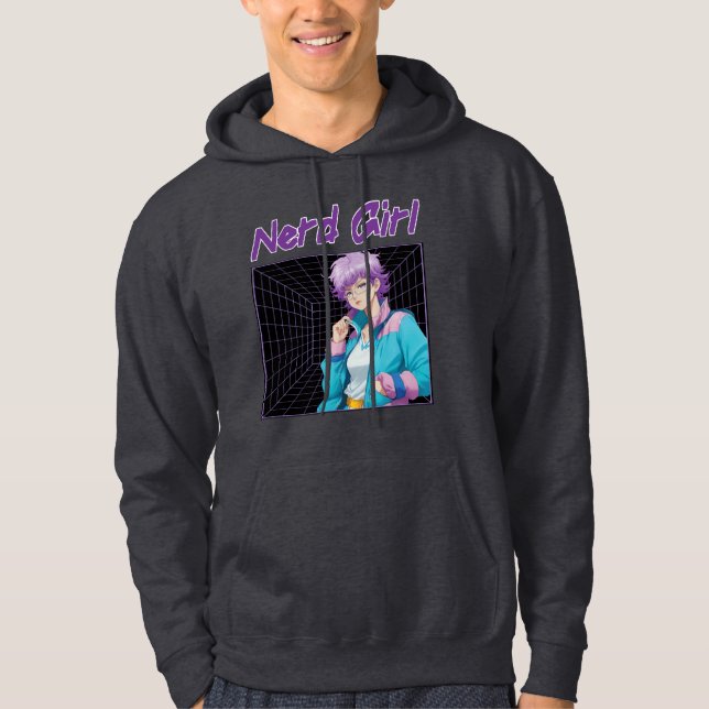 Nördflicka Hoodie (Framsida)