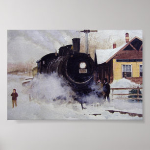 Nordfrihetens Depot Tåg - poster