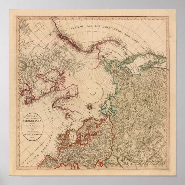 Nordhalvklotet, Arktis Poster (Framsidan)