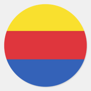 Nordholland Flagga Nederländerna land Runt Klistermärke