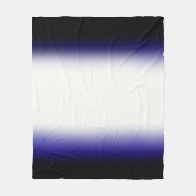 Nordic Blue Black|Blue|White Fleecefilt (Framsidan)