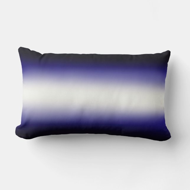 Nordic Blue Black|Blue|White Lumbarkudde (Framsida)