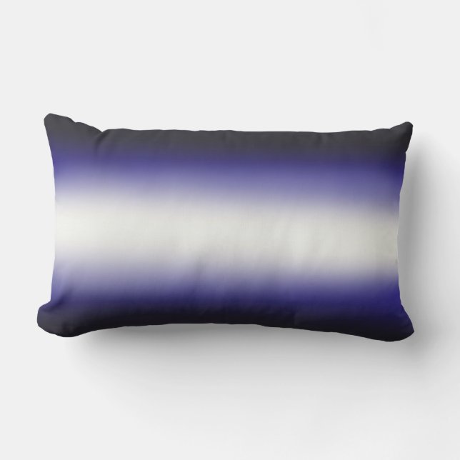 Nordic Blue Black|Blue|White Lumbarkudde (Framsida)