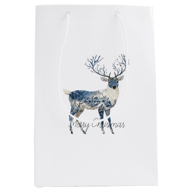 Nordic Blue White Deer Christmas (Framsidan)