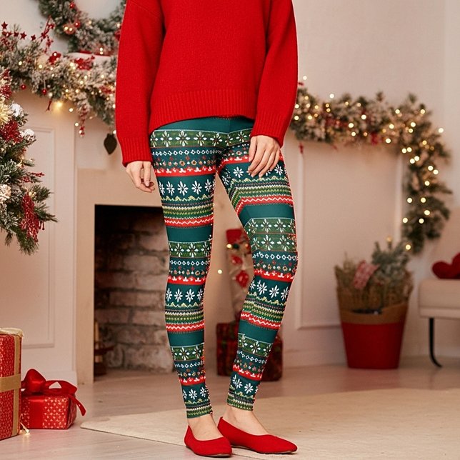 Nordic christmas mönster leggings (Skapare uppladdad)