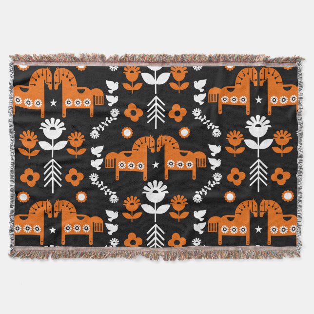 Nordic Data Horse Home Decor Filt (Framsidan)