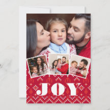 Nordic Fairisle Joy Photo Collage jul