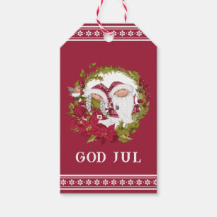 Nordic Gnome Gud Jule Norsk jul Presentetikett