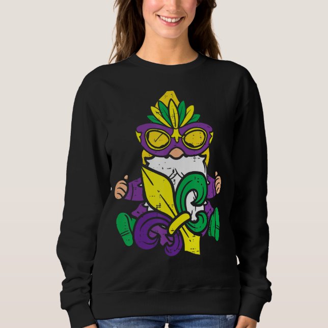 Nordic Gnome Jester Mardi Gras Carnival Tomte Mana T Shirt (Framsida)