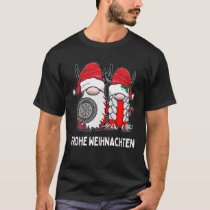 Nordic Gnome Viking Tomte Couple Frohe Weihnachten T Shirt