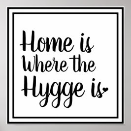 Nordic Hygge Stil | Hygge är hemmet Poster
