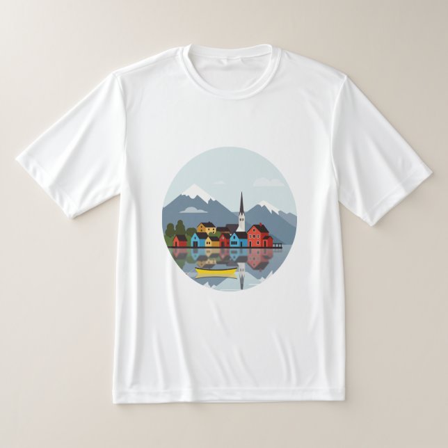 Nordic landscape t shirt (Laydown)