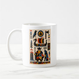 Nordic Legends – Geometric Art Mug Kaffemugg