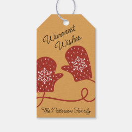 Nordic Mittens Gift Märkre Presentetikett