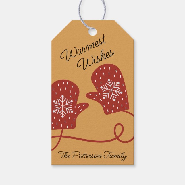 Nordic Mittens Gift Märkre Presentetikett (Framsidan)