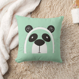 Nordic Panda Ansikte Kudde
