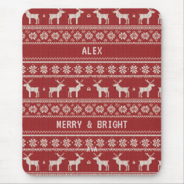 Nordic Reindeer Christmas Knit Personalized Musmatta