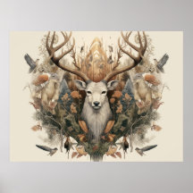 Nordic Retro Pagan Art Print/Poste