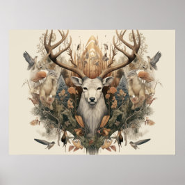 Nordic Retro Pagan Art Print/Poste Poster