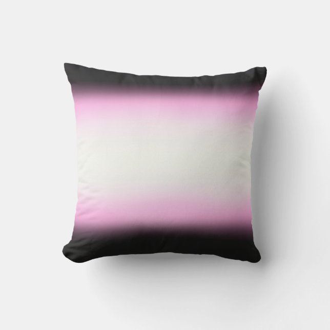 Nordic Rosa Black|Rosa|White Kudde (Framsida)