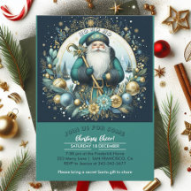 Nordic Santa Ho Ho Ho Snowy jul Cheer Party