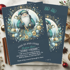 Nordic Santa Ho Ho Ho Snowy jul Cheer Party Inbjudningar