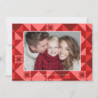 Nordic Star Frame red and festive Julkort