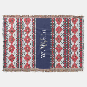 Nordic Stil Fair Isle Argyle Red and Blue Mysfilt
