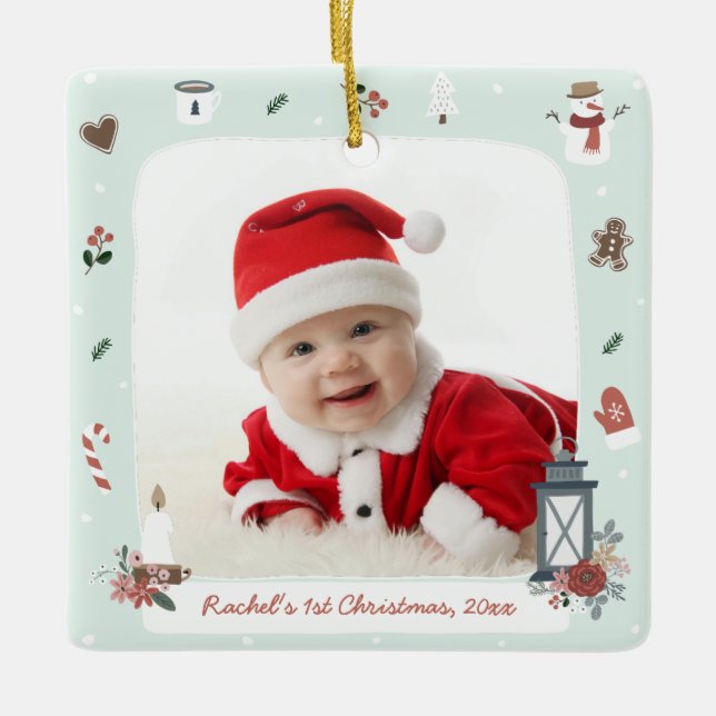 Nordic Village jul Photo Ornament (Framsida)