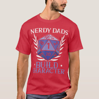 Nördiga Pappa RPG Gaming D20abletop Spel Roligt RP T Shirt
