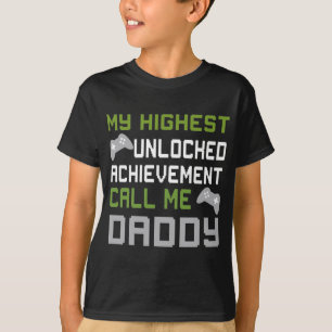 Nördigt fadersdagspresent för datorspelande pappa t shirt
