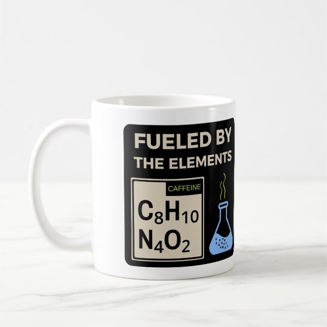Nördigt kaffegåva för kaffefanatiker som drivs av  kaffemugg (Vänster)