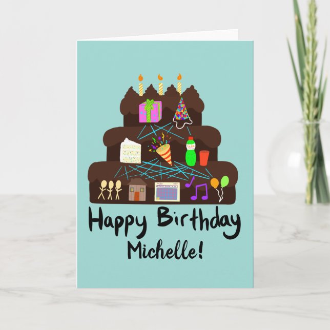 Nördigt neuronnätverk för födelsedagar kort (Framsida)