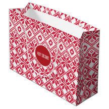 Nordikt snöflingemönster anpassat namn jul 