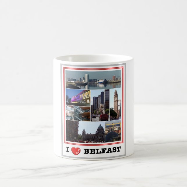 Nordirland - Belfast - I Kärlek - Kaffemugg (Center)
