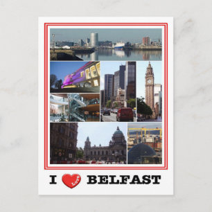 Nordirland - Belfast - I Kärlek - Vykort