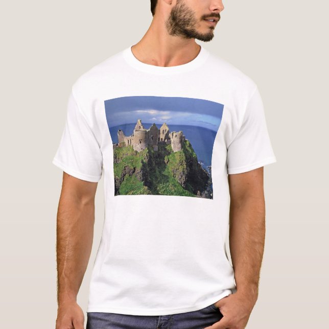 Nordirland, County Antrim, Dunluce T Shirt (Framsida)