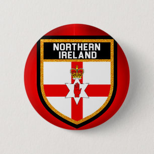 Nordirland Flagga Knapp