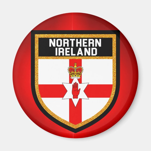 Nordirland Flagga Magnet (Framsidan)